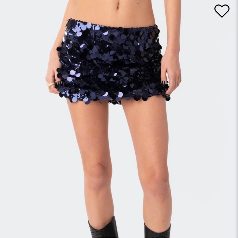 Ediked Sequin skirt